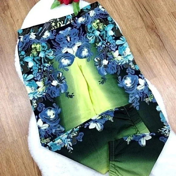 View x Walter Baker Floral Jogger Pants Colorful Neon Plus Size 16 - Picture 1 of 15